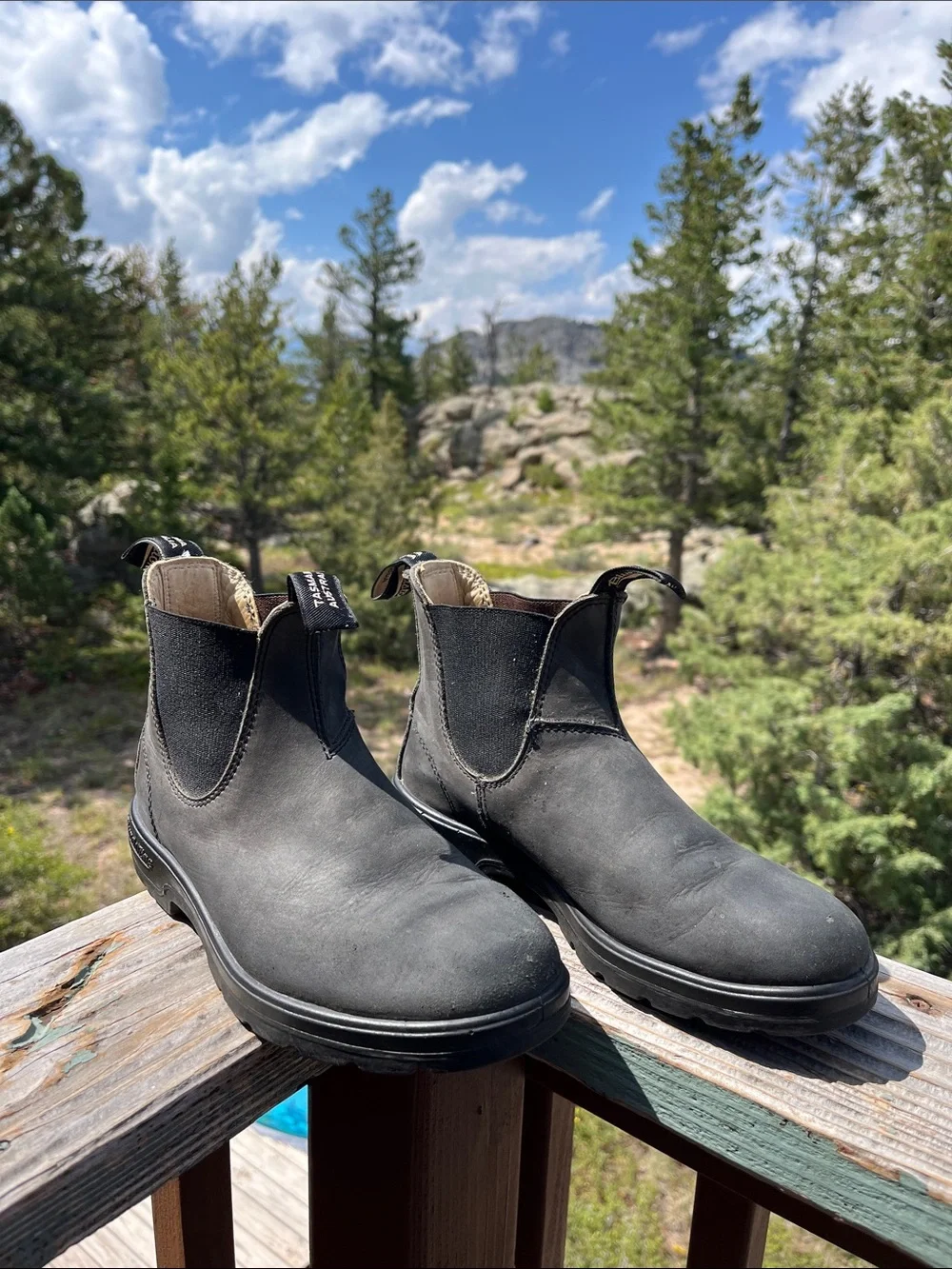 Blundstone Women's Classics #587 Chelsea Boots in Rustic Black AU 5.5 = US W 8.5